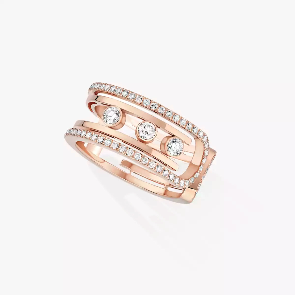 [⭐Clover Jewelry]Move 10th Diamond Ring in Gold