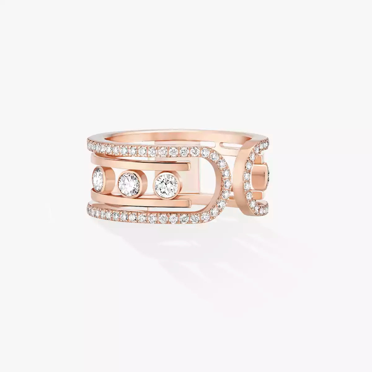 [⭐Clover Jewelry]Move 10th Diamond Ring in Gold