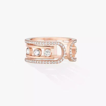 [⭐Clover Jewelry]Move 10th Diamond Ring in Gold