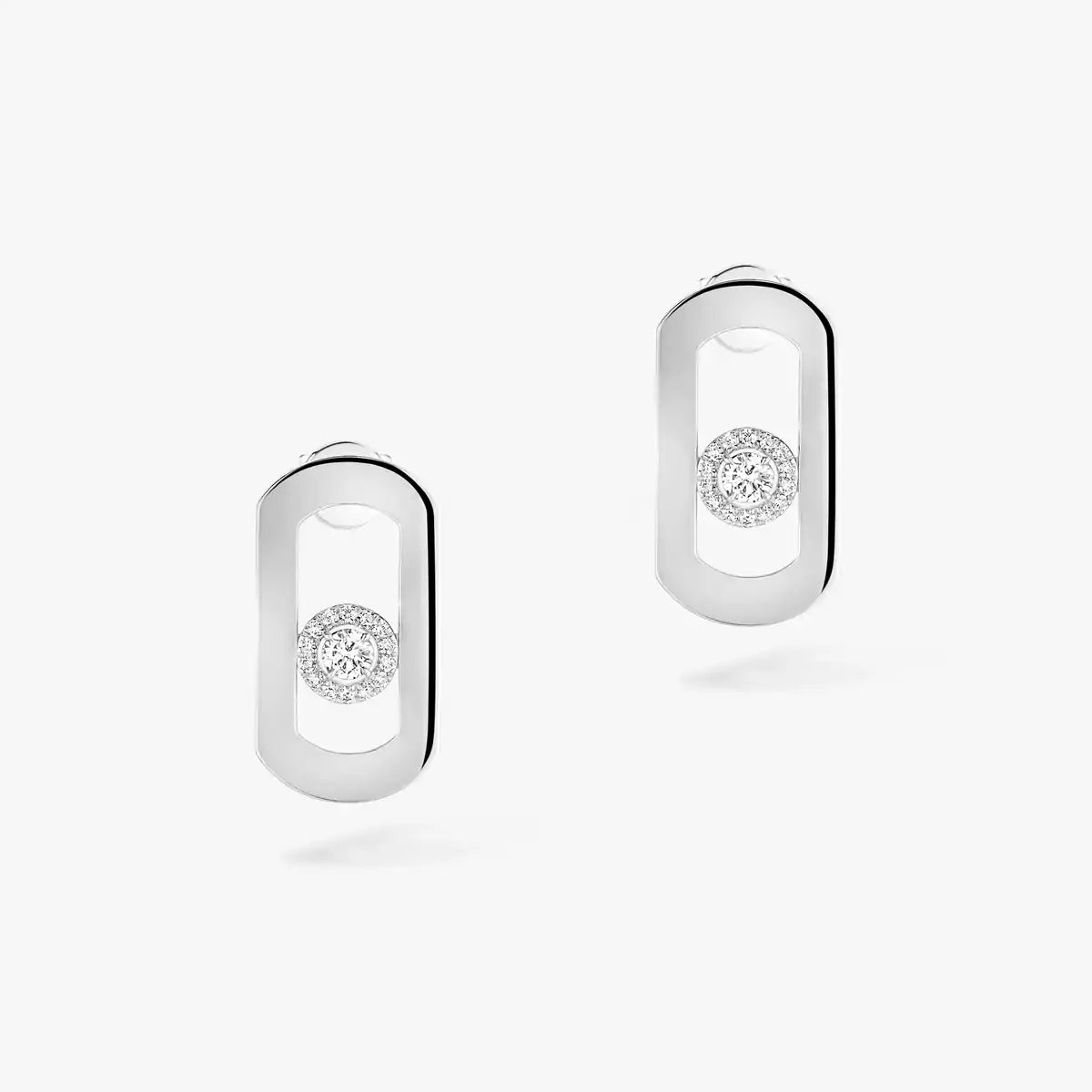 [⭐Clover Jewelry]So Move Diamond Earrings in Yellow Gold