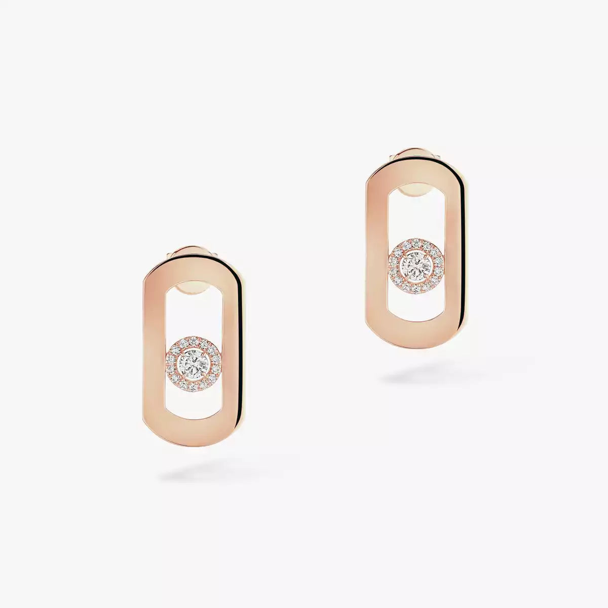 [⭐Clover Jewelry]So Move Diamond Earrings in Yellow Gold