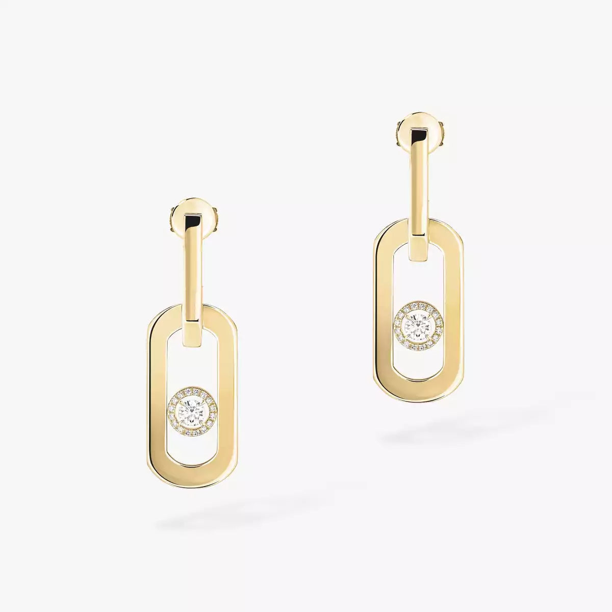 [⭐Clover Jewelry]So Move XL Diamond Pendant Earrings