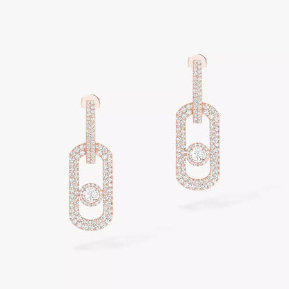 [⭐Clover Jewelry]So Move XL Pave_-Set Diamond Pendant Earrings