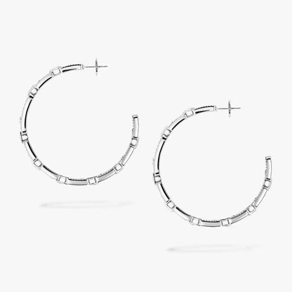 [[⭐Clover Jewelry]Move Link Diamond Hoop Earrings