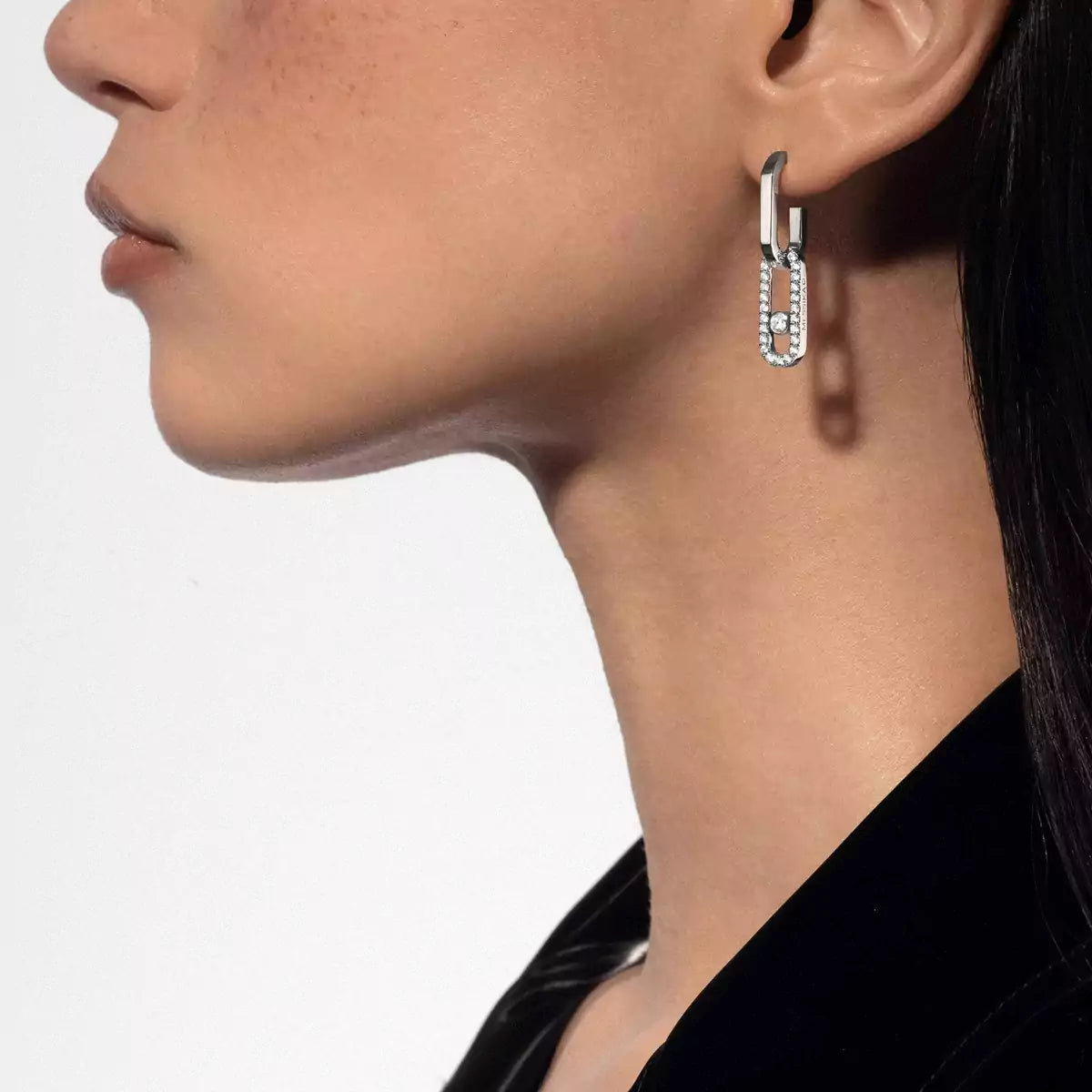 [⭐Clover Jewelry]Move Link Diamond Earrings