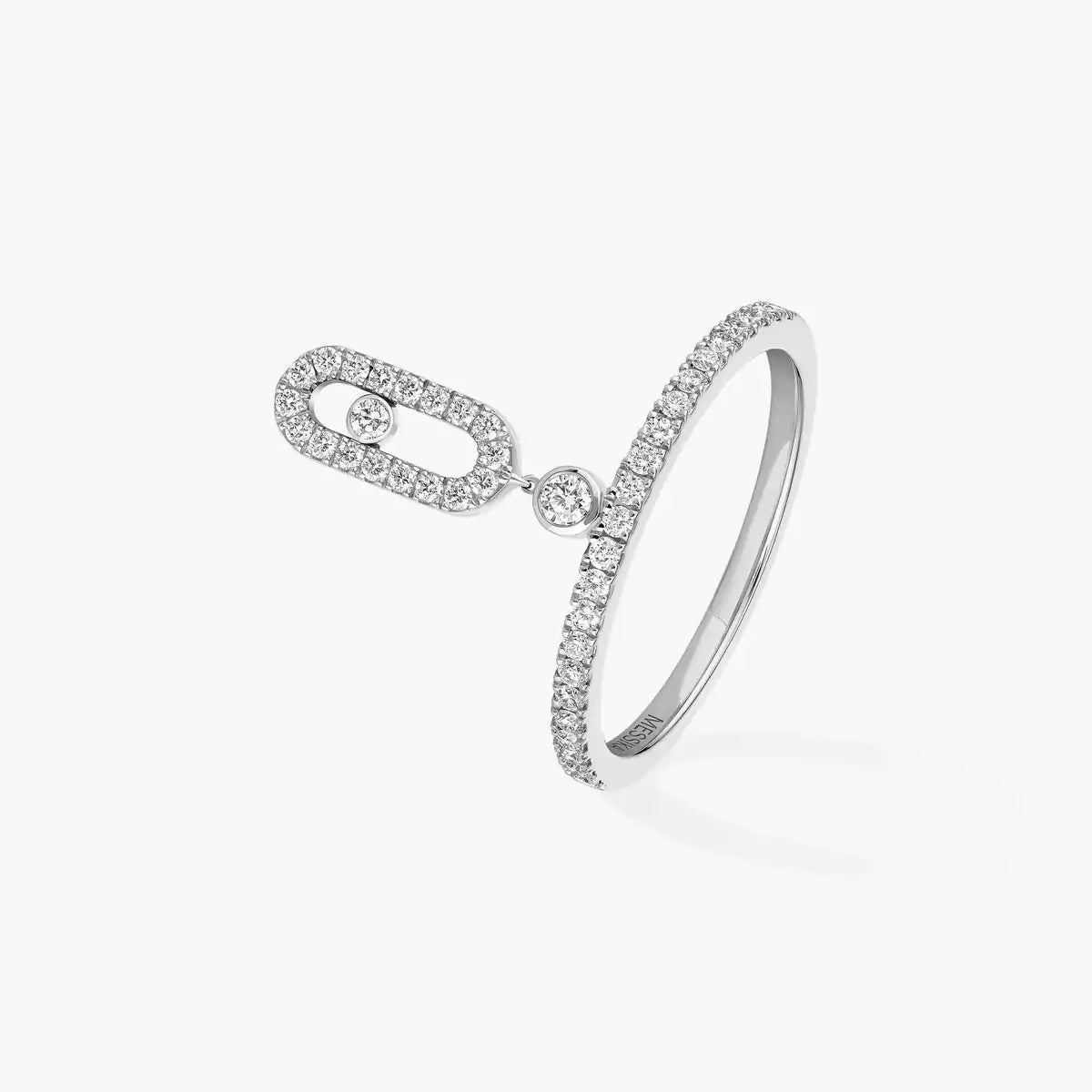 [⭐Clover Jewelry]Move Uno Diamond Ring