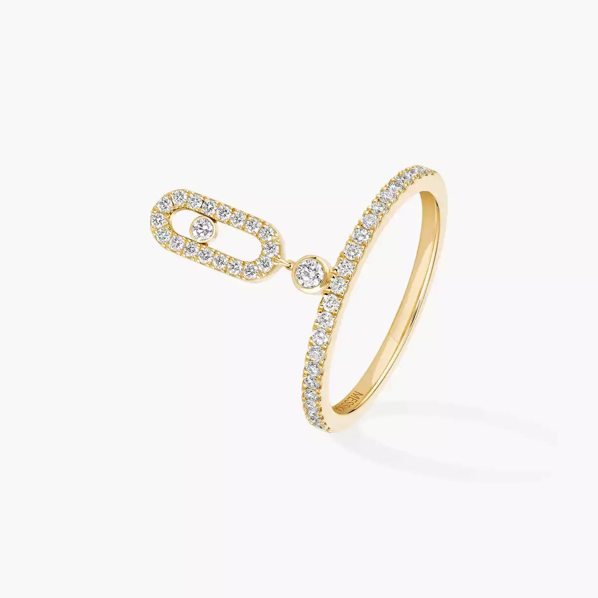 [⭐Clover Jewelry]Move Uno Diamond Ring
