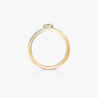 [⭐Clover Jewelry]Move Uno Diamond Ring