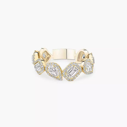 [⭐Clover Jewelry]Diamond Wedding Ring My Twin