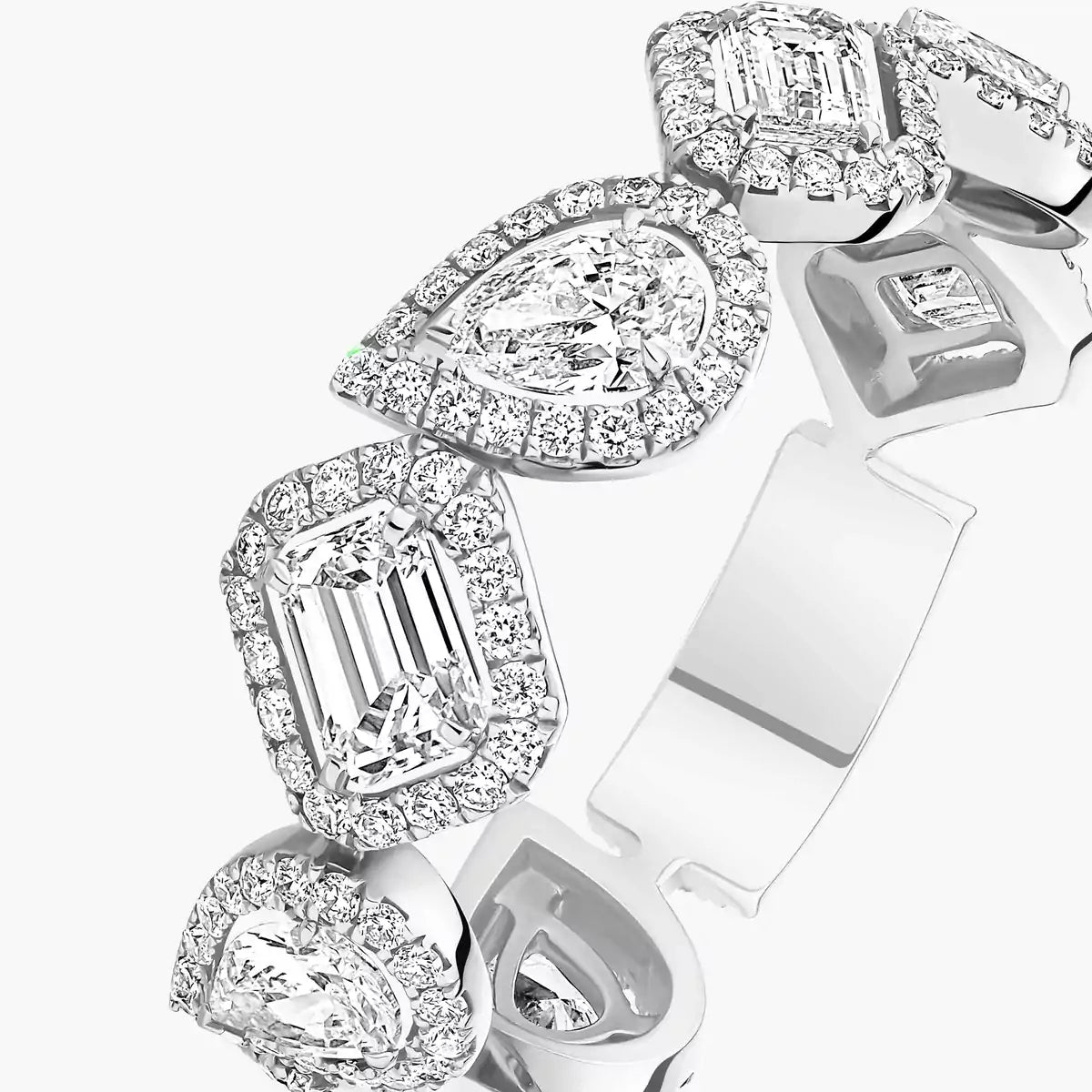 [⭐Clover Jewelry]Diamond Wedding Ring My Twin