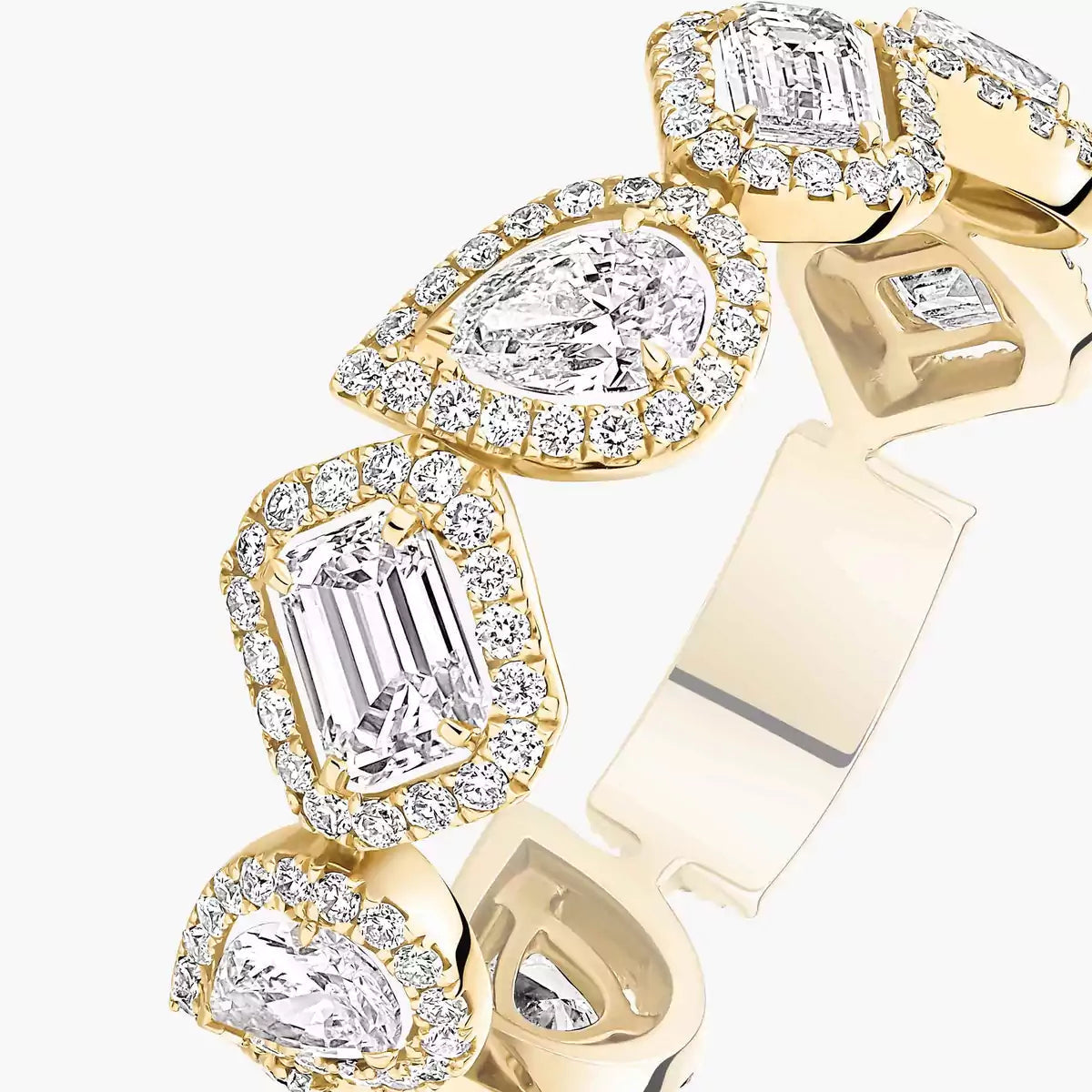 [⭐Clover Jewelry]Diamond Wedding Ring My Twin