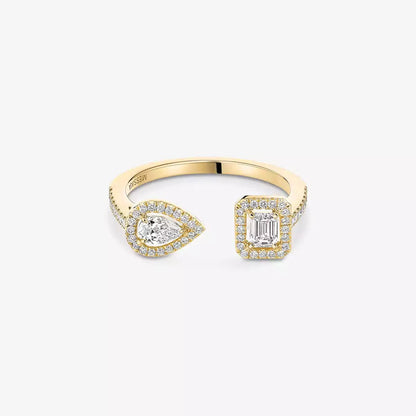 [⭐Clover Jewelry]My Twin Toi Gold Diamond Ring