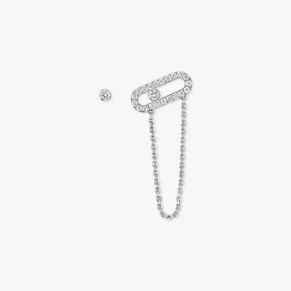 [⭐Clover Jewelry]Move Uno Diamond Earrings