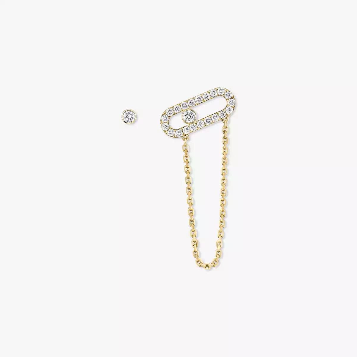 [⭐Clover Jewelry]Move Uno Diamond Earrings