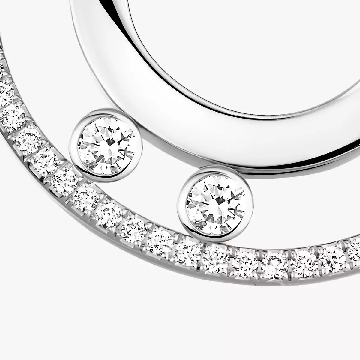 [⭐Clover Jewelry]Move Romane Small Diamond Hoop Earrings