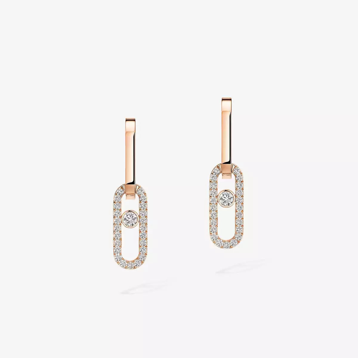 [⭐Clover Jewelry]Move Link Diamond Earrings