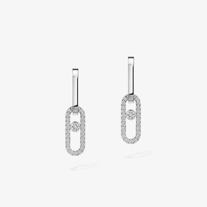 [⭐Clover Jewelry]Move Link Diamond Earrings