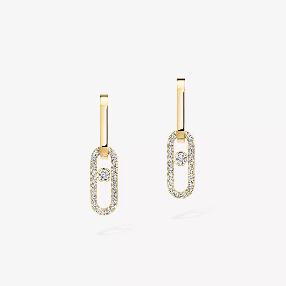 [⭐Clover Jewelry]Move Link Diamond Earrings