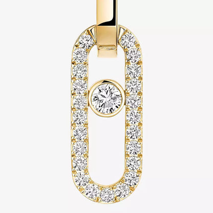[⭐Clover Jewelry]Move Link Diamond Earrings