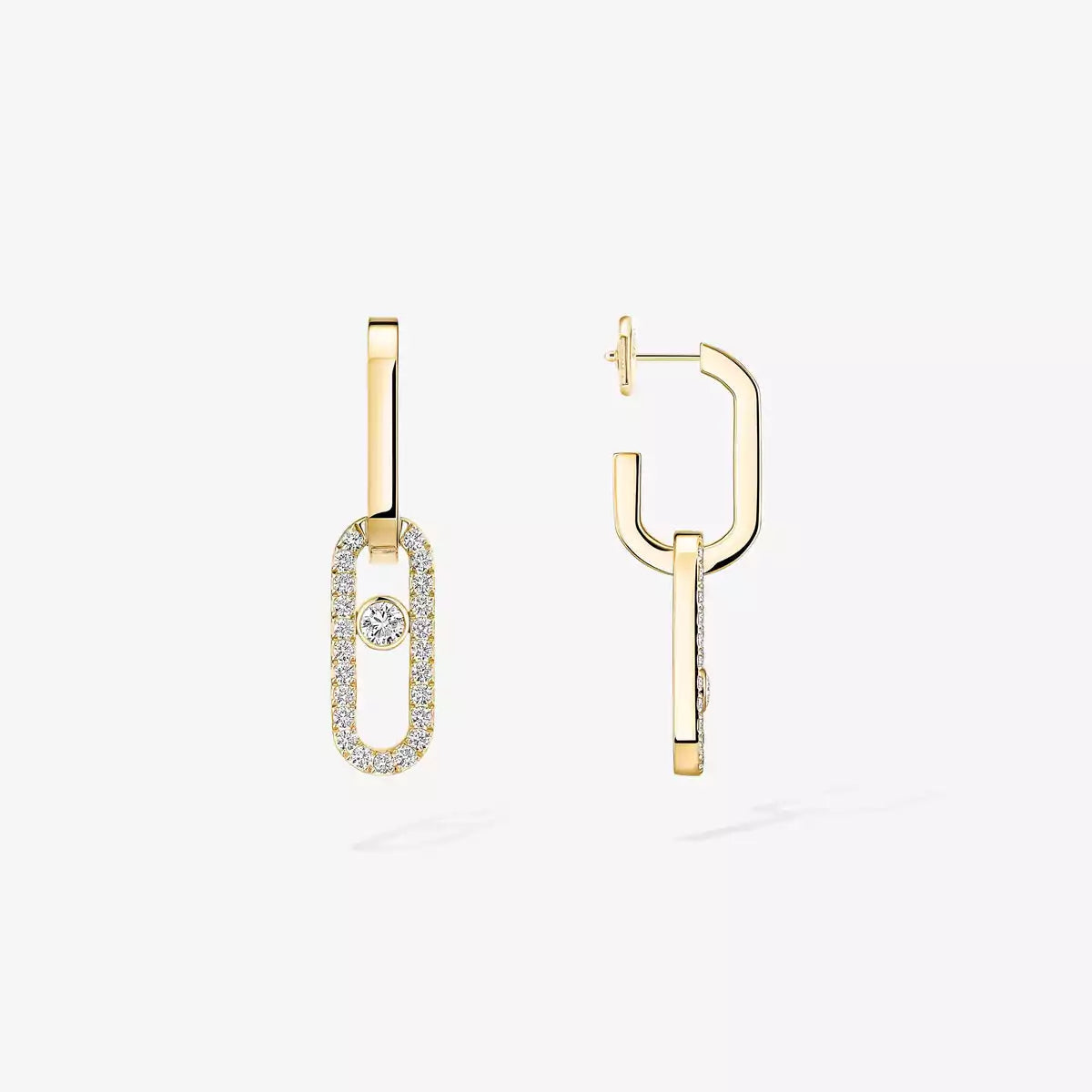 [⭐Clover Jewelry]Move Link Diamond Earrings