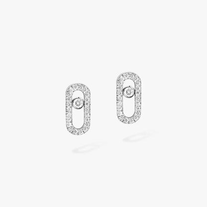 [⭐Clover Jewelry]Move Uno Diamond Earrings