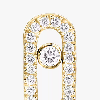 [⭐Clover Jewelry]Move Uno Diamond Earrings