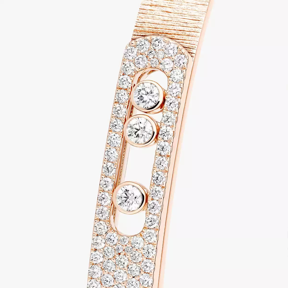 [⭐Clover Jewelry]Move Noa Ciselé half pavé bangle