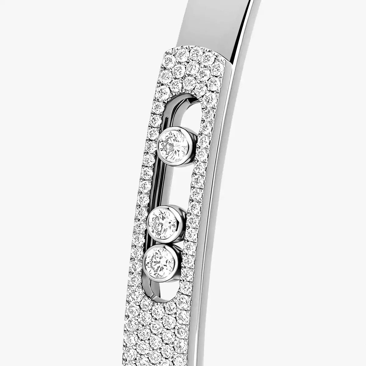 [⭐Clover Jewelry]Move Noa Rose Gold Pavé Diamond Bangle Bracelet