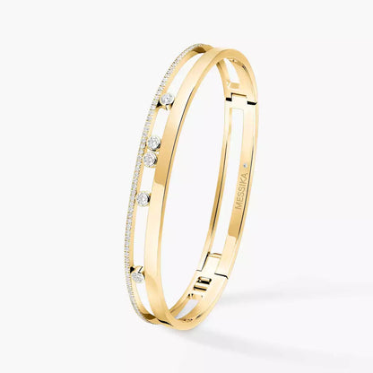 [⭐Clover Jewelry]Move Romane Diamond Bangle Bracelet