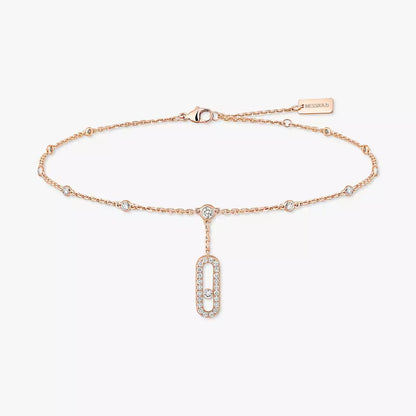 [⭐Clover Jewelry] Move Uno pavé ankle bracelet