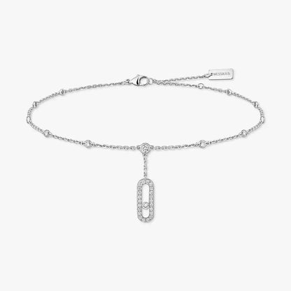 [⭐Clover Jewelry] Move Uno pavé ankle bracelet