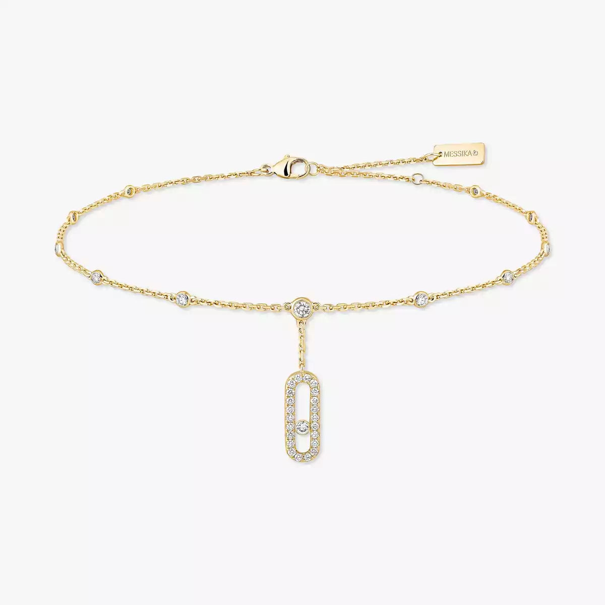 [⭐Clover Jewelry] Move Uno pavé ankle bracelet