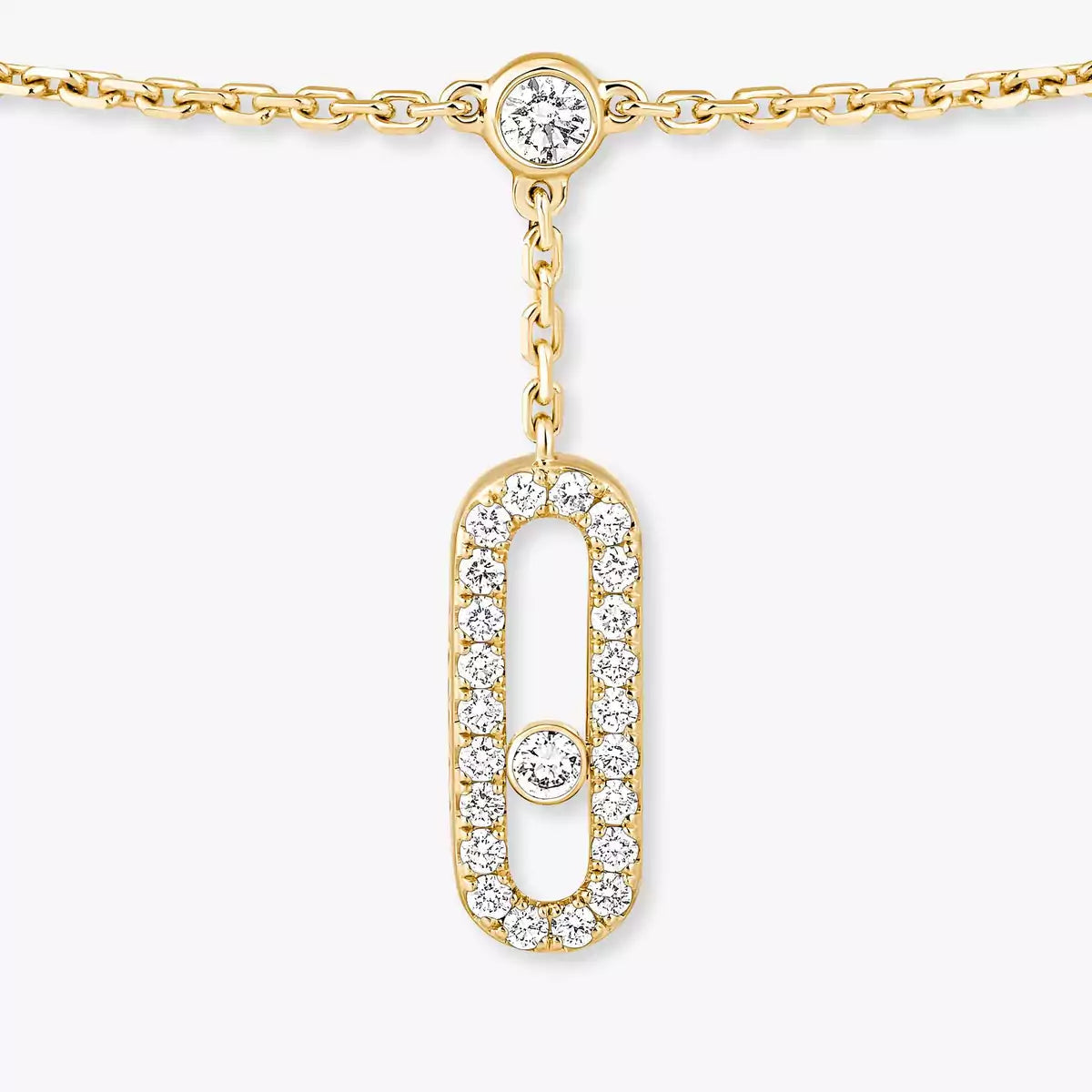 [⭐Clover Jewelry] Move Uno pavé ankle bracelet