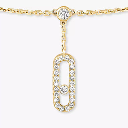 [⭐Clover Jewelry] Move Uno pavé ankle bracelet