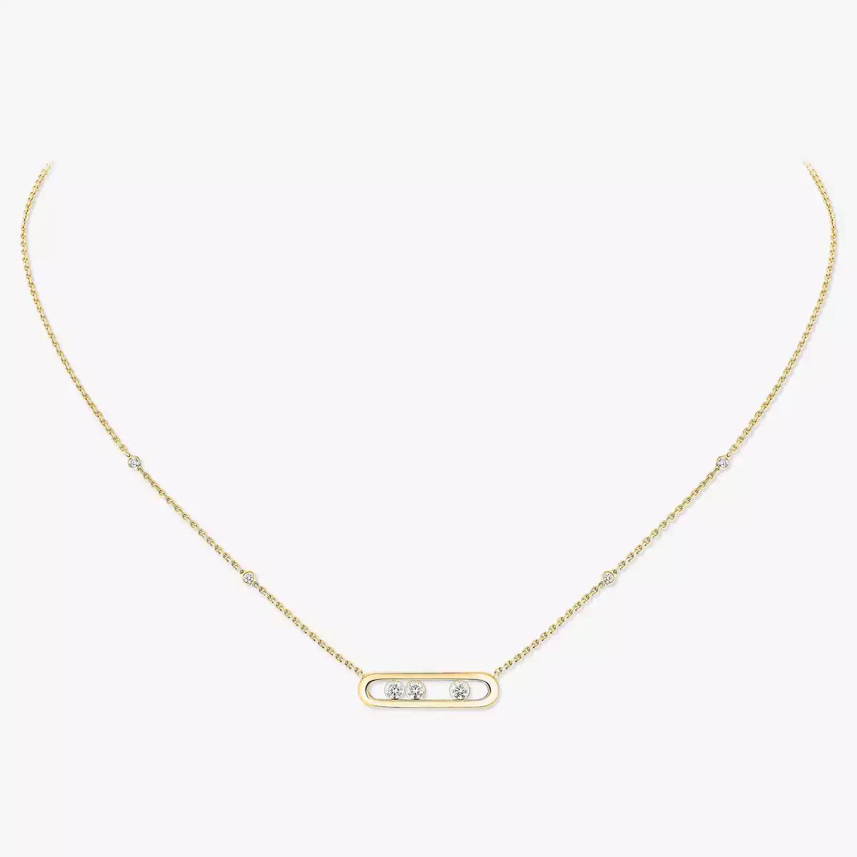 [⭐Clover Jewelry] Baby Move Gold Diamond Necklace