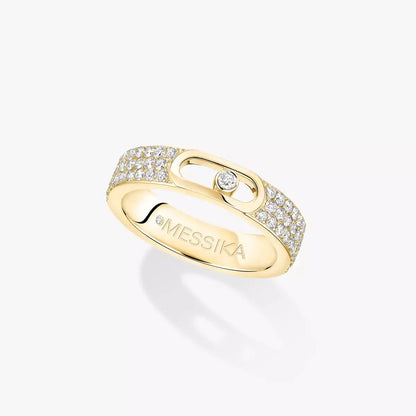 [⭐Clover Jewelry]Move Joaillerie Pave_ Diamond Wedding Ring