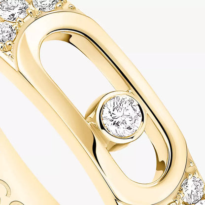 [⭐Clover Jewelry]Move Joaillerie Pave_ Diamond Wedding Ring