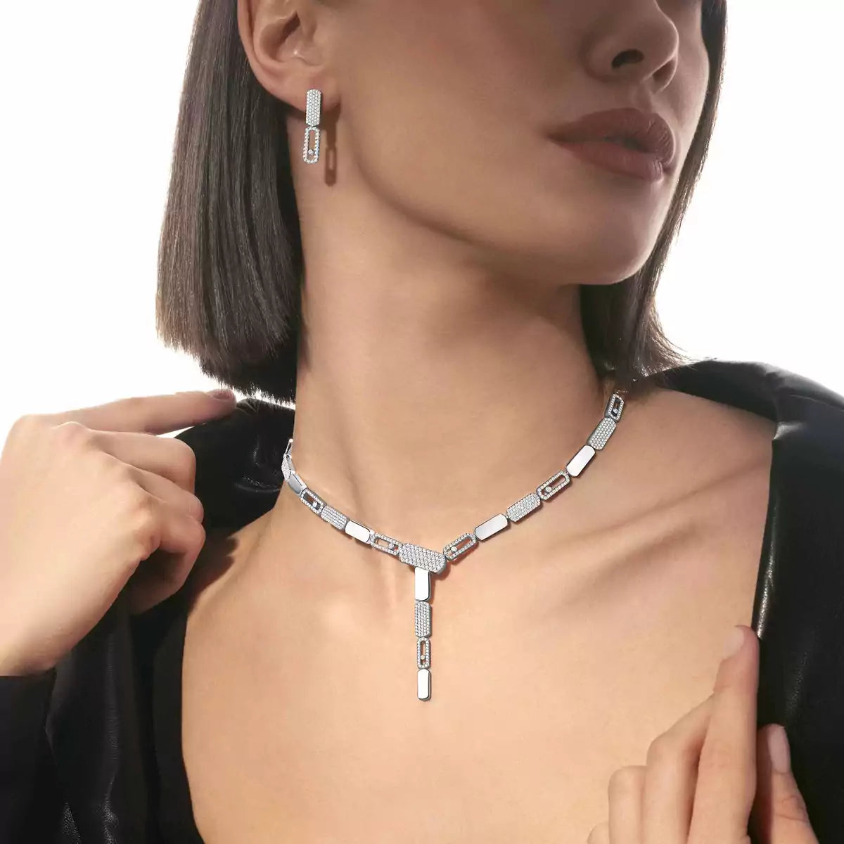 [⭐Clover Jewelry]Imperial Move SM Diamond Earrings