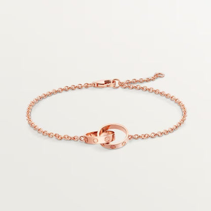 [⭐Clover Jewelry]LOVE BRACELET DOUBLE RING