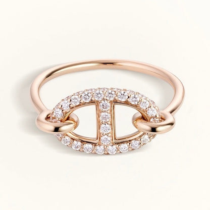 [⭐Clover Jewelry]RONDE SMALL DIAMOND RING
