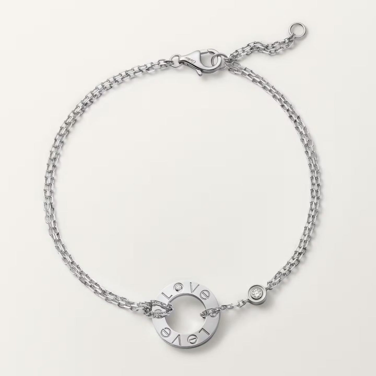 [⭐Clover Jewelry]LOVE BRACELET 2 DIAMOND