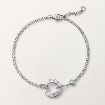 [⭐Clover Jewelry]LOVE BRACELET 2 DIAMOND