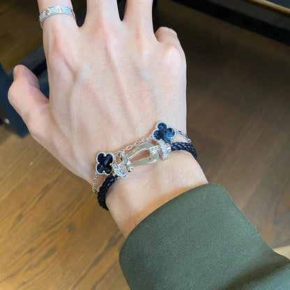 [⭐Clover Jewelry]CLOVER 5 MOTIF PIETERSITE BRACELET COLLECTION