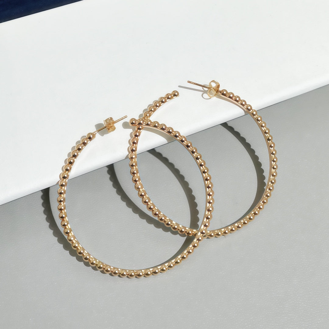 [⭐Clover Jewelry] SMOOTH BEAD STUD EARRINGS