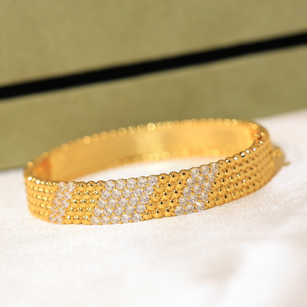 [⭐Clover Jewelry]  FIVE-ROW DIAMOND BRACELET
