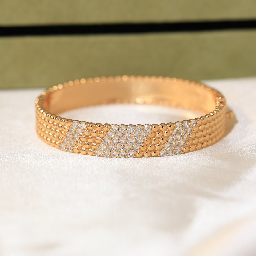 [⭐Clover Jewelry]  FIVE-ROW DIAMOND BRACELET