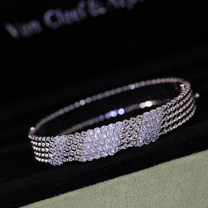 [⭐Clover Jewelry]  FIVE-ROW DIAMOND BRACELET