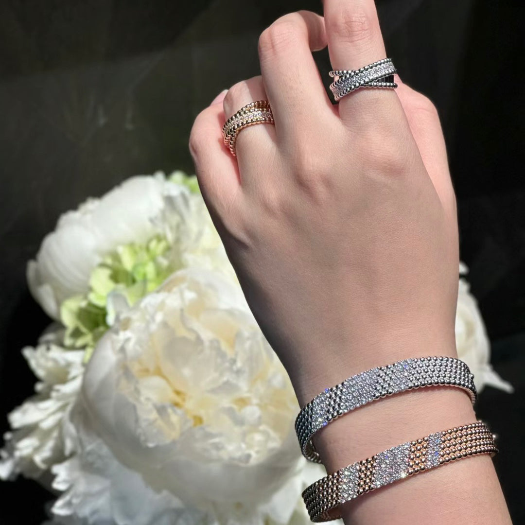 [⭐Clover Jewelry]  FIVE-ROW DIAMOND BRACELET