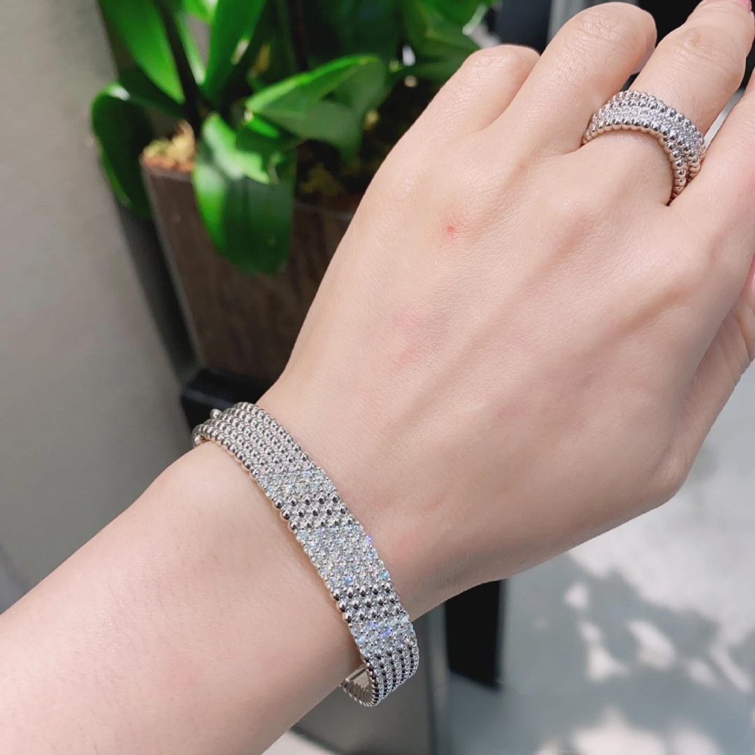 [⭐Clover Jewelry]  FIVE-ROW DIAMOND BRACELET