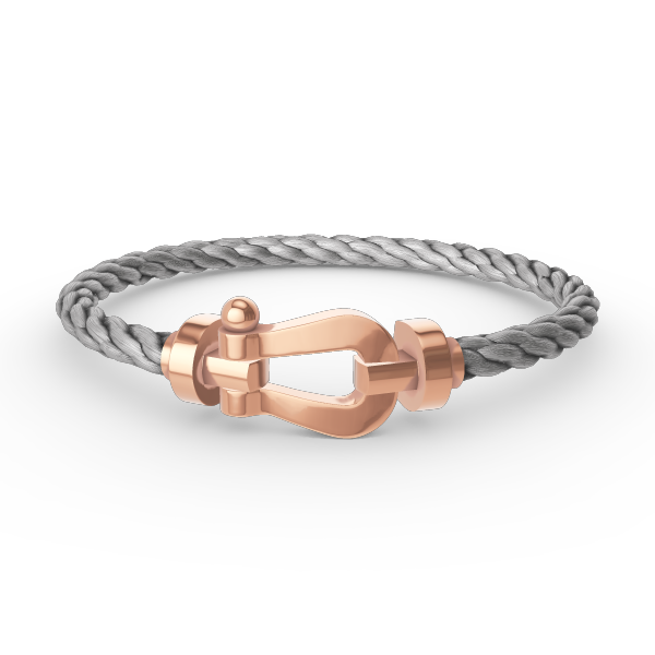 [⭐Clover Jewelry]FORCE LARGE HORSESHOE NO DIAMOND BRACELET ROSE GOLD